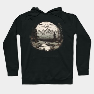 Wild Nature Landscape Hoodie